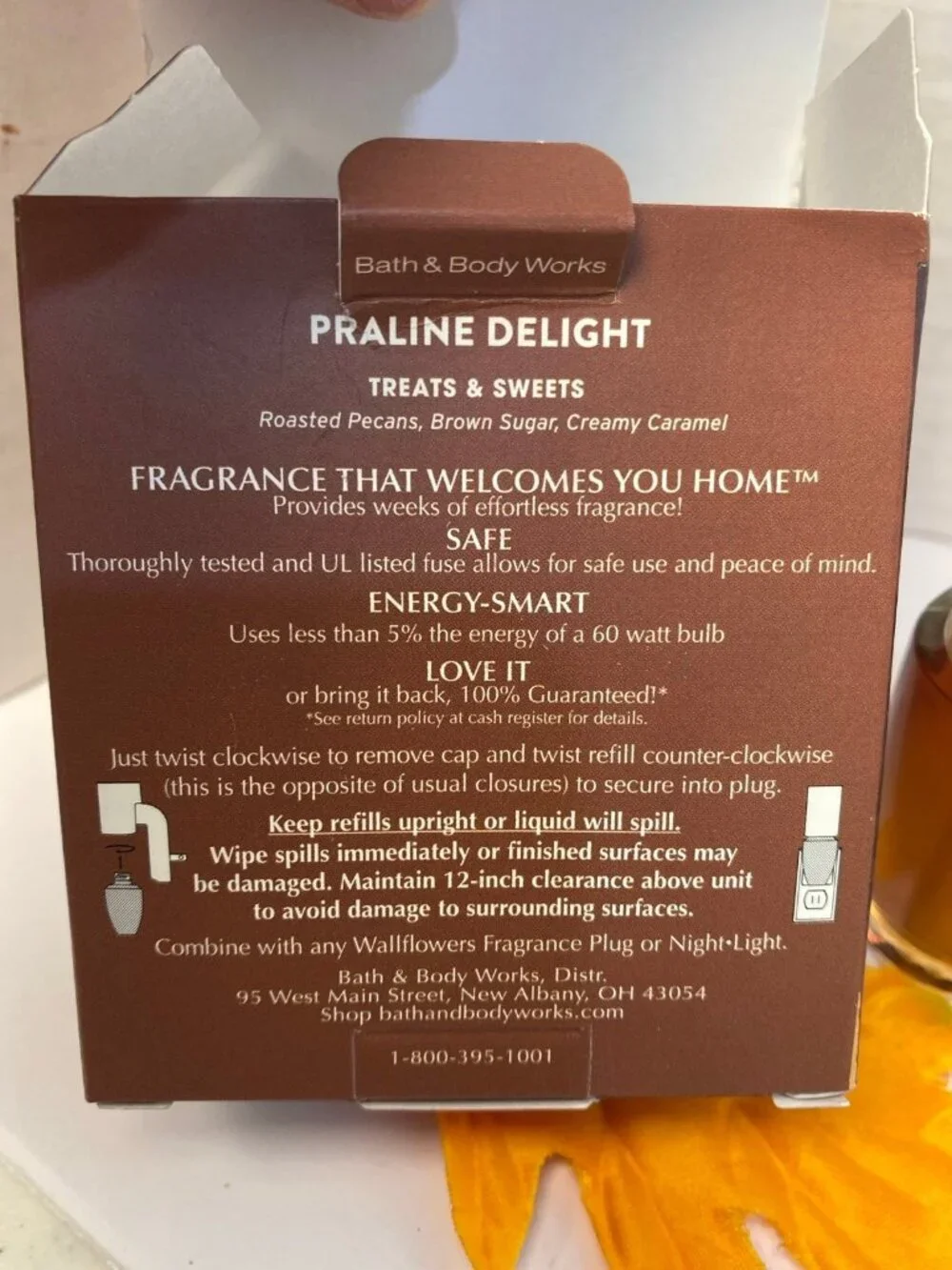 “Praline Delight” Bath & Body Works 2 New Wallflower Refills